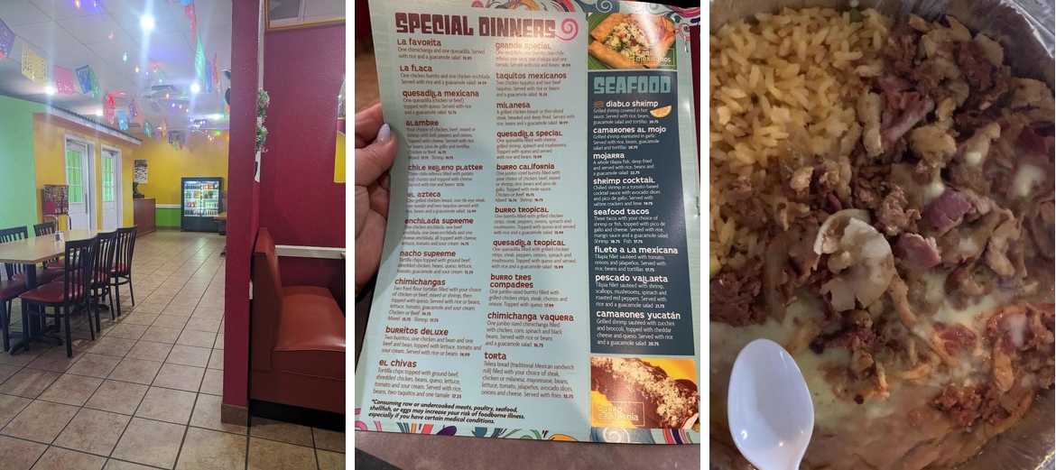 Panchito's Mexican Restaurant Menu
